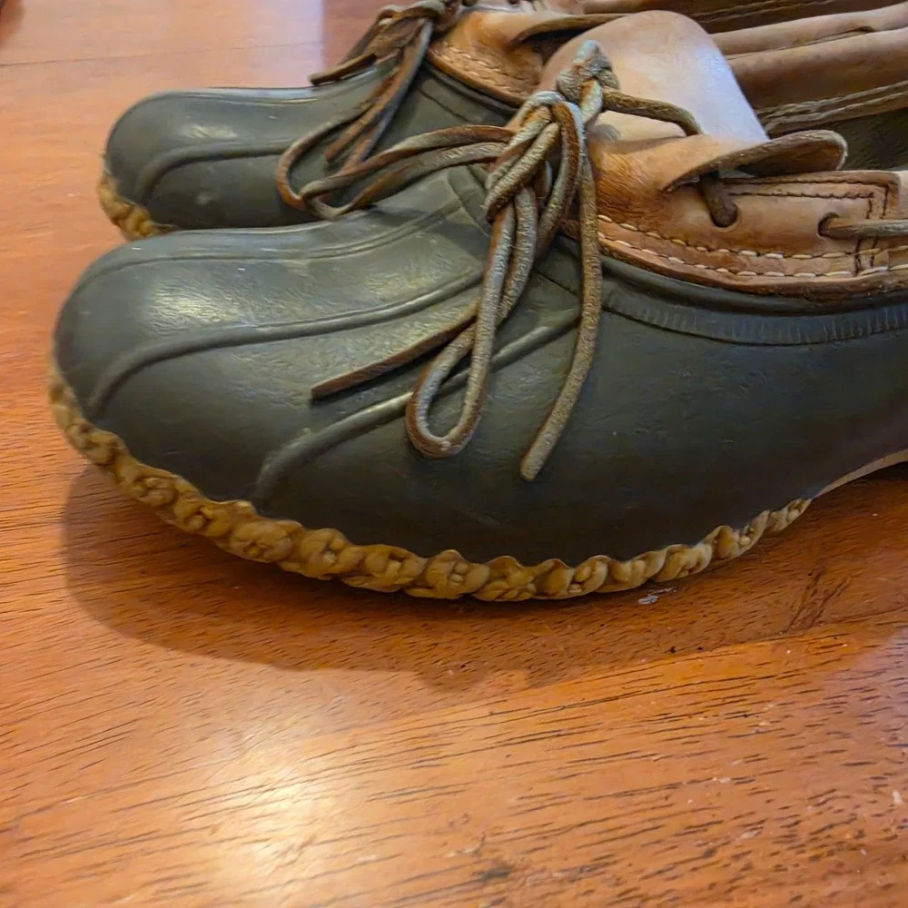 Vintage Bean Boots by LL Bean Rubber Duck Mens 12.5 to 13 Made in Maine USA